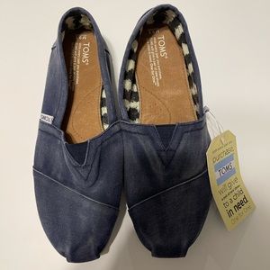 TOMS Navy Stone Washed Twill 9.5